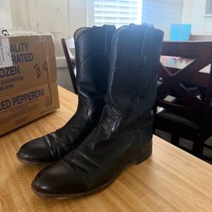 Justin Boots Men's Dark Leather Western Boots